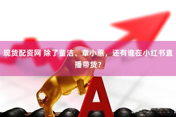 现货配资网 除了董洁、章小蕙，还有谁在小红书直播带货？
